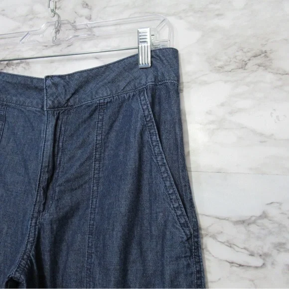 DKNY Chambray Casual Cargo Pants Size 4 - Picture 4 of 16